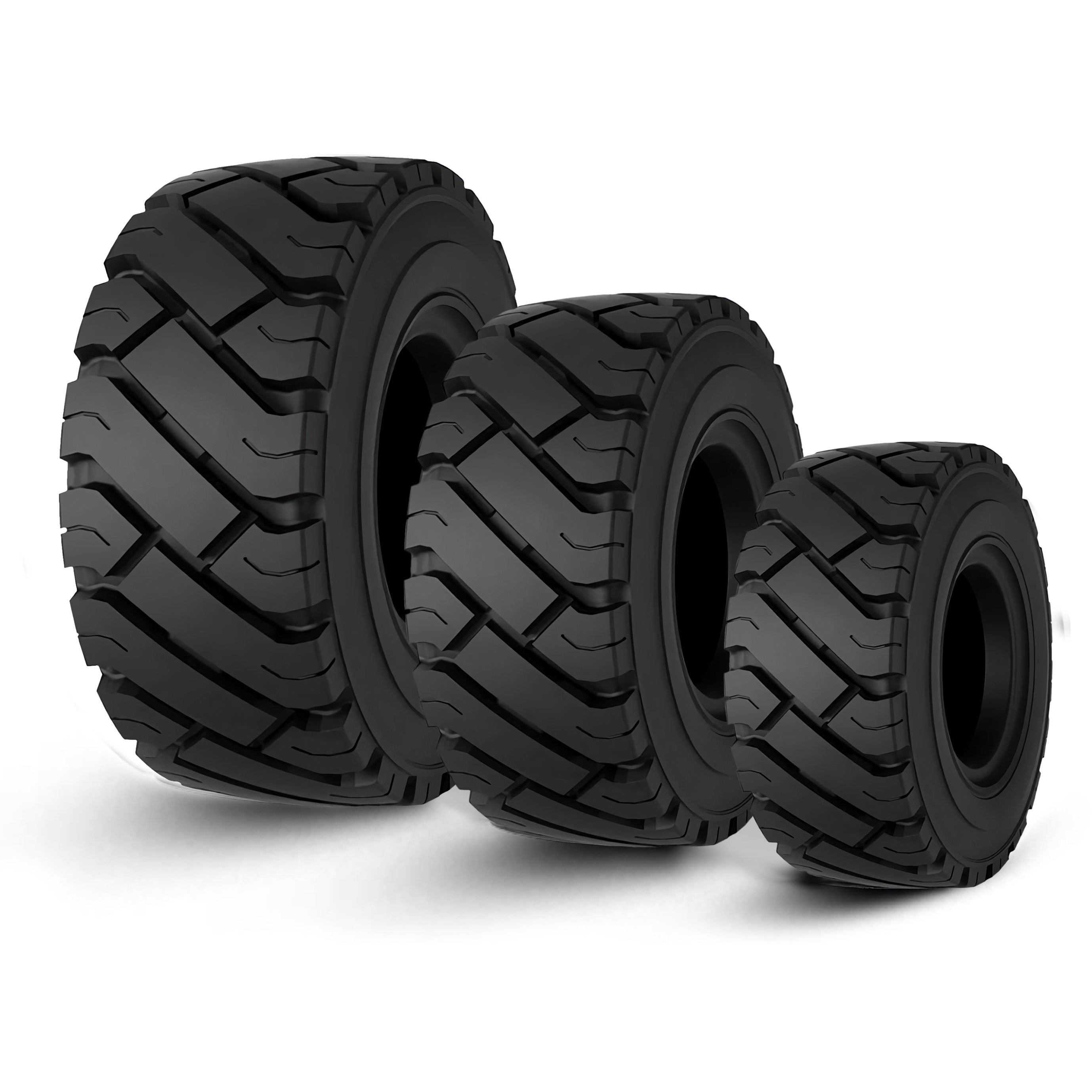 15x4-1/2-8 Siyah Dolgu Forklift Lastiği